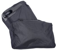 XXL Rollenreisetasche 100-135 Liter Reisetasche faltbar mit Tasche in Schwarz