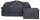 XXL Rollenreisetasche 100-135 Liter Reisetasche faltbar mit Tasche in Schwarz