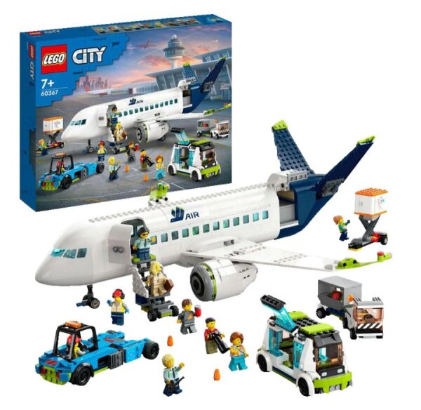 LEGO® City 60367 Passagierflugzeug, Konstruktionsspielzeug